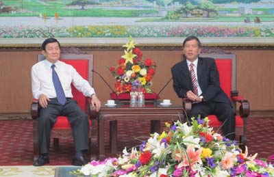 Chủ tịch nước Trương Tấn Sang thăm và làm việc tại Vĩnh Phúc